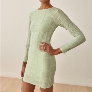 NWT! Adorable Reformation mint green mini dress size M